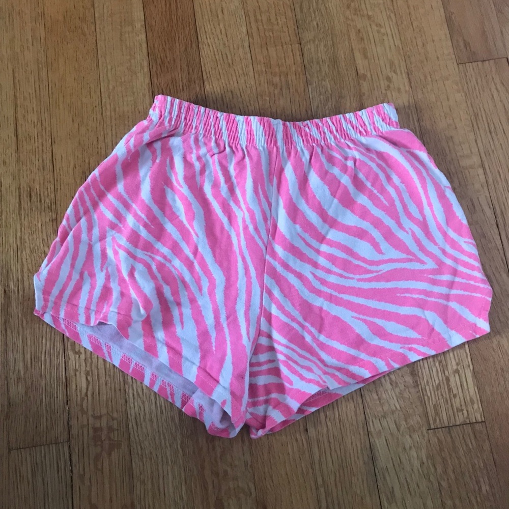 Pink zebra soffe shorts